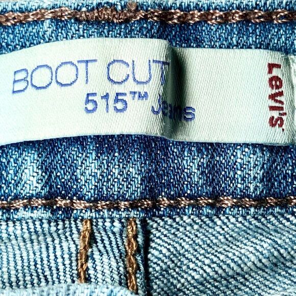 Levi’s 515 Bootcut Jeans in Light Blue Wash Women’s 14 - Picture 8 of 10